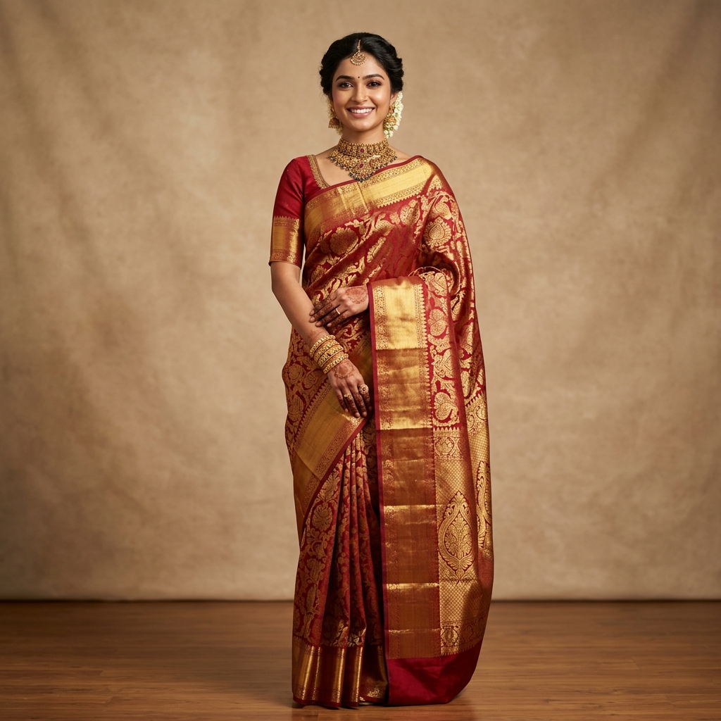 Traditional Gota Patti Saree